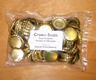 Gold Crown Seals x 100